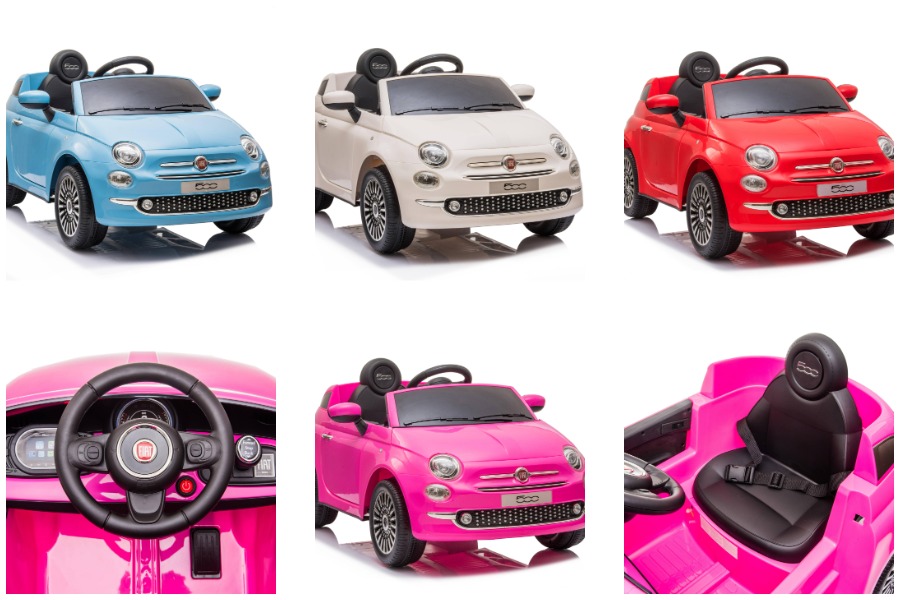 6v Licensed Fiat 500 ride on vehicles